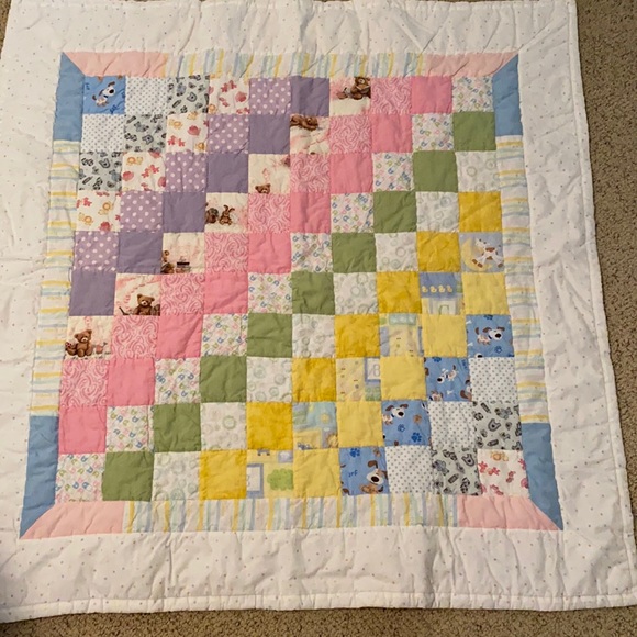 Baby Quilt Hand-Stitched - Picture 1 of 2
